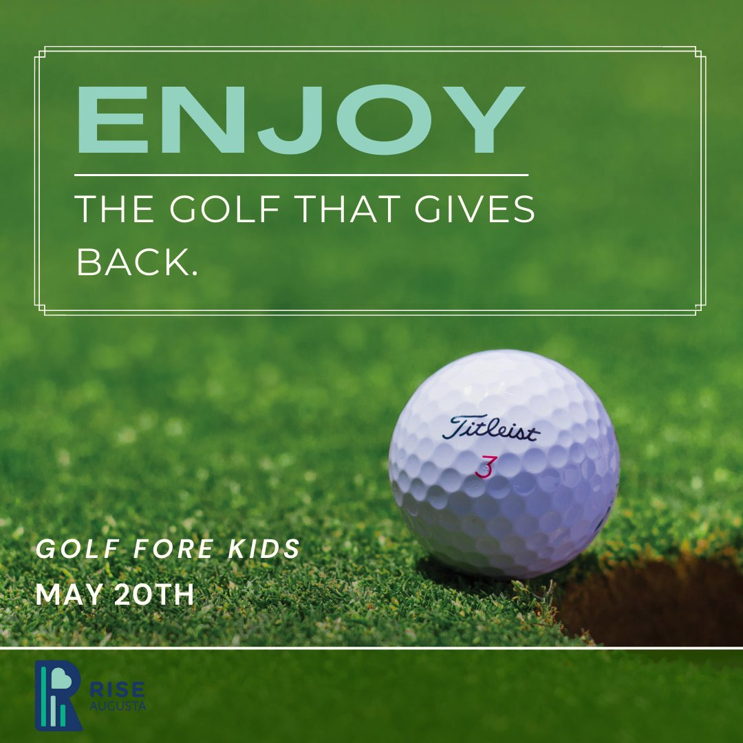 Are you ready for our Annual Golf FORE Kids Event? 
We have plenty of ways to support our local community and have fun in the process! 
Learn more about our event and how you can get involved
riseaugusta.org/news/golf-fore…
#GolfFOREKids #GolfEvent #Fundraiser #Support #RichmondCounty