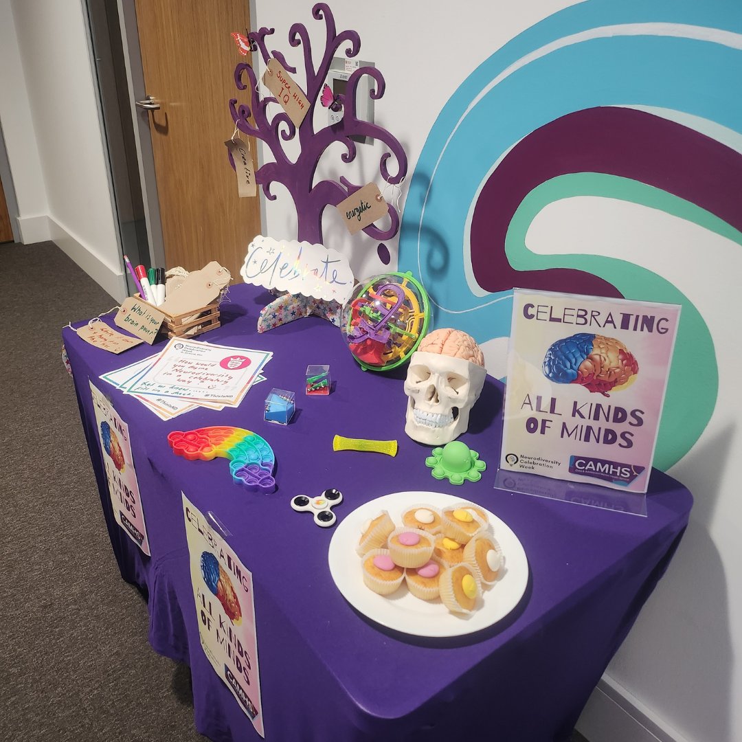 Drop-in to Liberte House this week to see our #NeurodiversityCelebrationWeek stand. Visiting children and young people can share their brain superpower on the tree to promote acceptance and understanding of neurodiversity. #NCW #NeurodiversityWeek #ThisIsND