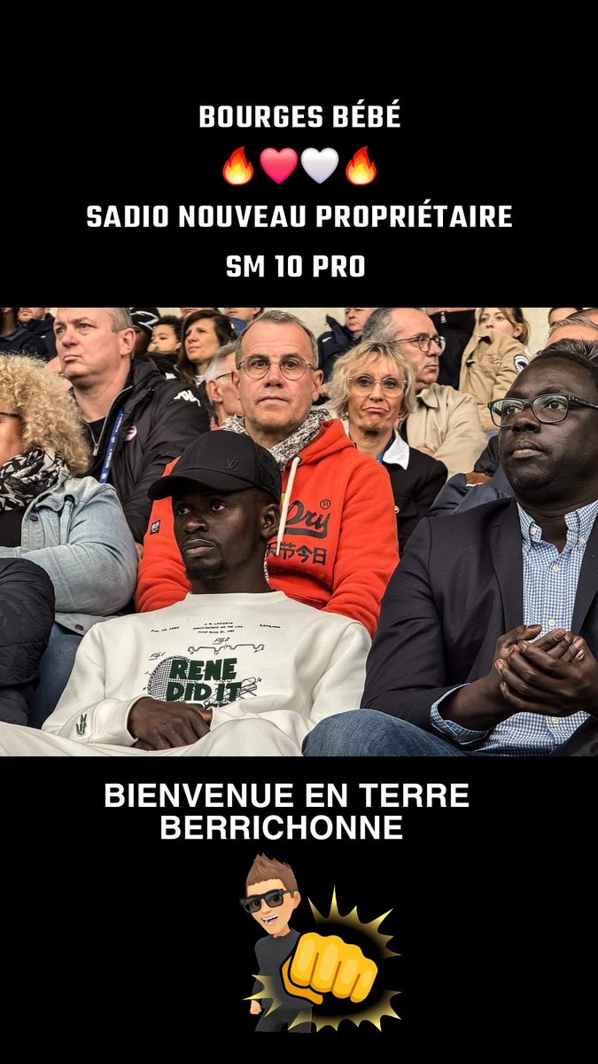 LarguinatC's tweet image. Bienvenue @SadioMane10FP projet SM10 PRO @BourgesFoot_off 
Nouveau propriétaire du club Berrichon grâce au travail acharné de Cheikh Sylla 👏
Une belle victoire pour t'es premiers regard Nianthio 💚💛❤️  au 
🏟️ JACQUES RIMBAULT 1-0 ❤️🤍
@FootballSenegal @lequipe @Bourges2028