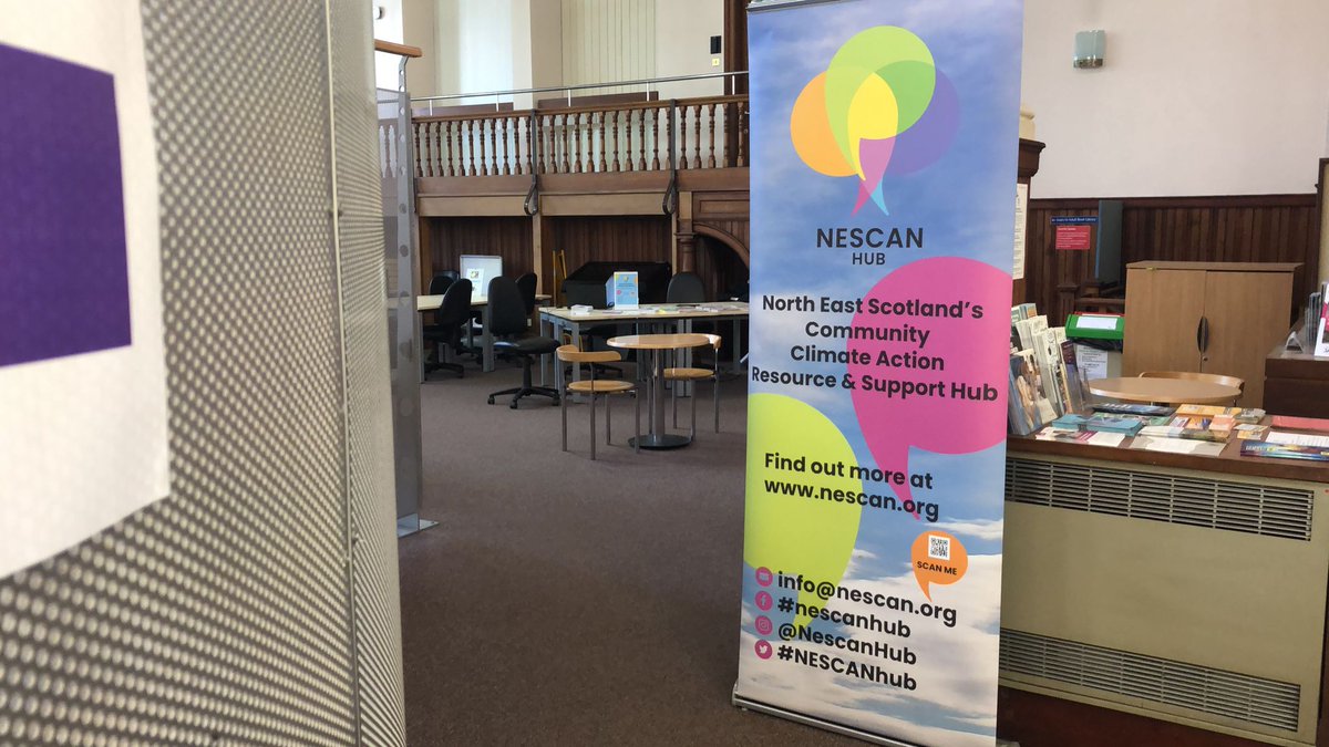 NESCANhub's tweet image. Aberdeen City @NESCANhub Pop Up from 10 am to 7 pm at Aberdeen Central Library! Get to know more about the network, talk to our team and share your climate action stories! #CWNE24 #AberdeenCity #PopUpEvent