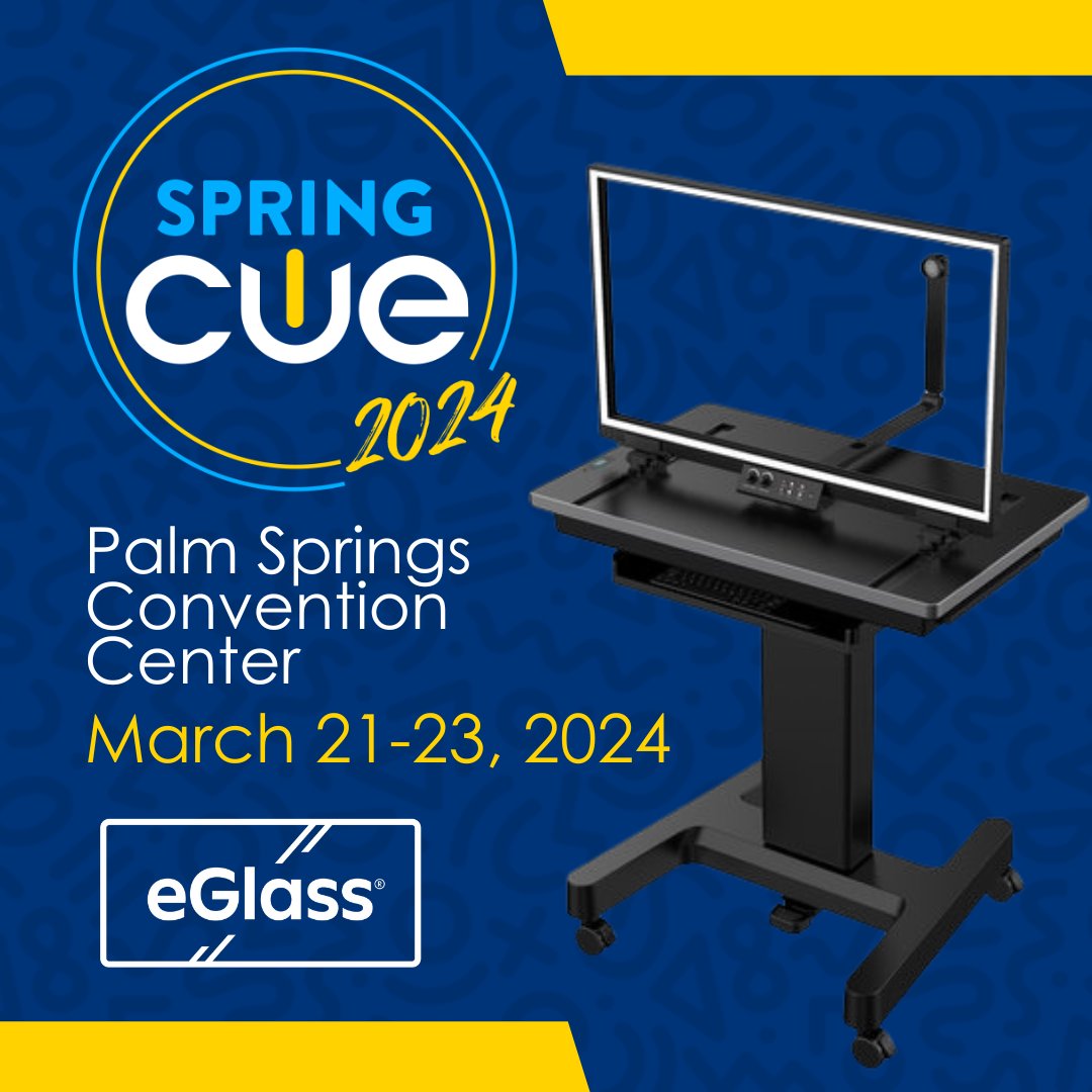 We’re on the road again! Will you be at #SpringCUE24 in Palm Springs?

Come find us at the Palm Springs Convention Center from March 21st - 23rd! 

Come to booth 111 to see how eGlass can transform your classroom into an unforgettable learning environment! #SpringCUE <a href="/cueinc/">CUE</a>
