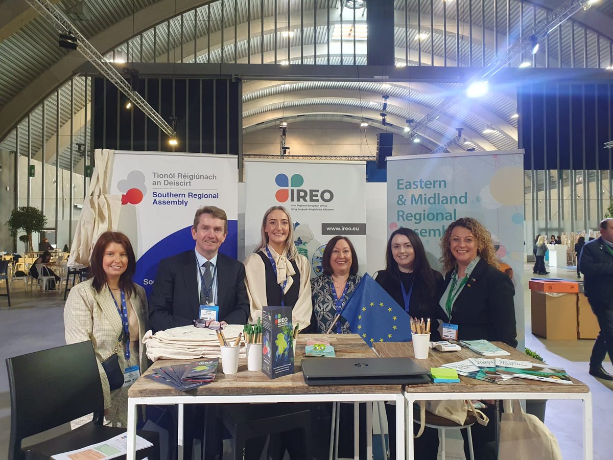 We are delighted to be at The 10th European Summit of Regions and Cities in Mons, Belgium! Stop by the Irish Regions European Office stand to learn more about the work of the three Regional Assemblies and @IrishRegions_EU 🇮🇪 🇪🇺 @EMRAssembly @NWAssembly #SommetMons24 #EUlocal