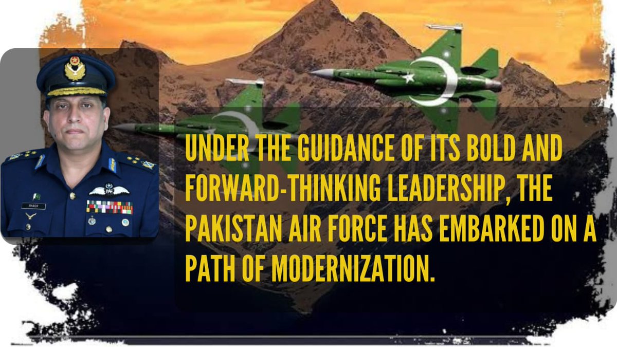 "The Pakistan Airforce embodies the power of aggressive leadership with foresight."
#PakistanAirForce #PAF