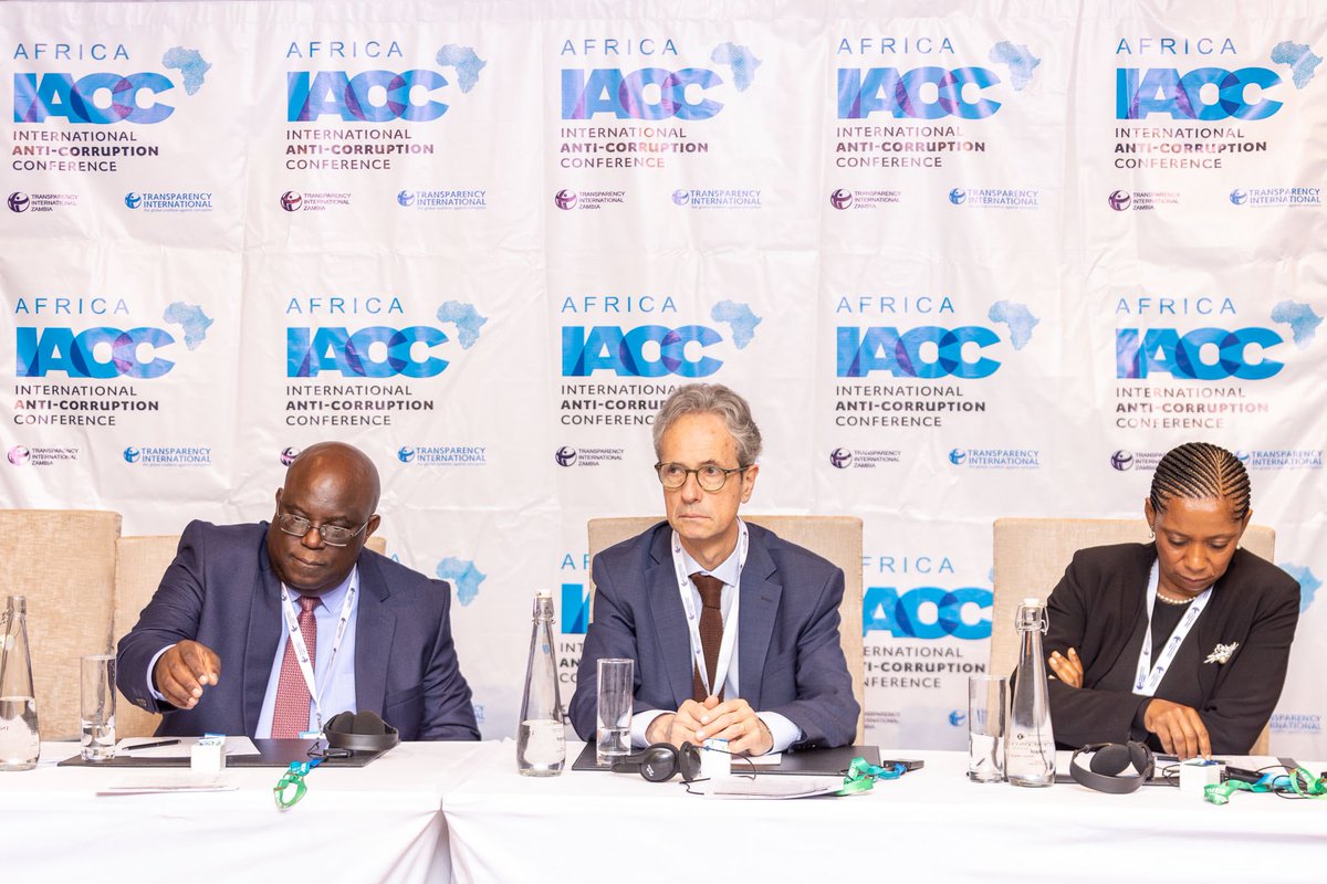 The Africa IACC kicked off this morning with opening remarks by TI Zambia Chapter President Mrs. Priscilla Chansa giving opening remarks & welcoming the delegates and dignitaries. #AfricaIACC #AIACC2024 (Thread)