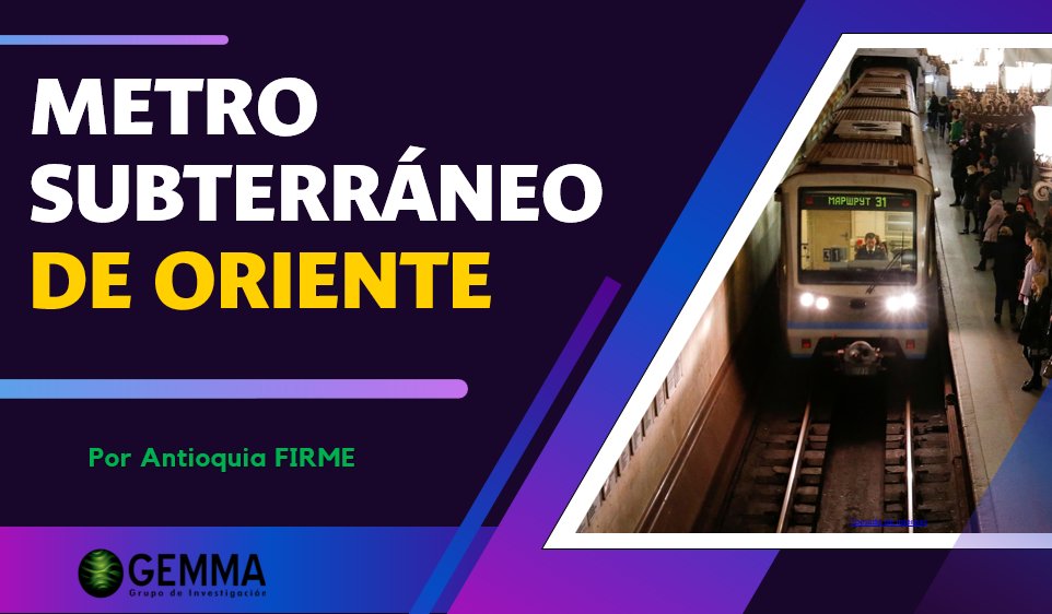 El METRO subterráneo del oriente cercano, garantizaría la sostenibilidad urbanística y la competitividad del valle de San Nicolás.
<a href="/AndresJRendonC/">Andrés Julián</a> <a href="/EugenioPrietoS/">Eugenio Prieto Soto</a> <a href="/GallonHoracio/">Horacio Gallón Arango.</a> <a href="/sanvalgo/">Santiago Valencia G.</a> @margaritares <a href="/IDEA_Antioquia/">IDEA | Instituto para el Desarrollo de Antioquia</a> <a href="/MarcelaHolguinM/">Marcela Holguín M</a> <a href="/asambleadeant/">Asamblea Departamental de Antioquia</a> <a href="/cornare/">Cornare</a>