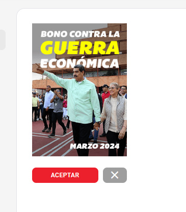 🚨#ÚltimaHora Inicia la entrega del Bono Contra la Guerra Económica (marzo 2024) enviado por el Presidente <a href="/NicolasMaduro/">Nicolás Maduro</a> a través del Sistema <a href="/CarnetDLaPatria/">Carnet de la patria</a>, para los jubilados sector público.

✅ MONEDERO PATRIA: CREDITO por Bs 2.170,00 

#MáximaFelicidadSocial #18Mar