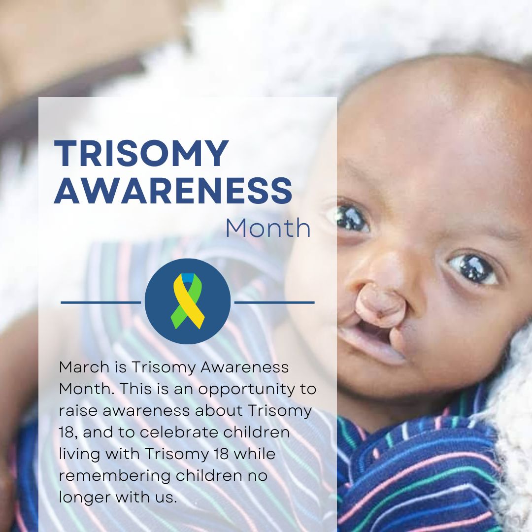 Today is Trisomy 18 Awareness Day! Today and every day, we remain committed to raising awareness about Trisomy 18 and supporting families affected by it. Together, we can contribute to creating better health outcomes for families with Trisomy 18. buff.ly/3IHhnRW