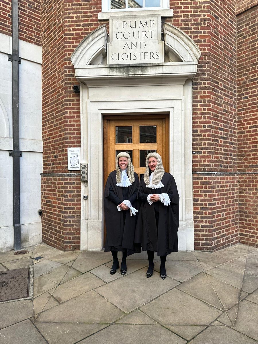 From all @CloistersLaw, we’d like to congratulate Anna Beale (@AnnaCBeale) and Sarah Fraser Butlin (@SFraserButlin) on taking silk today at Westminster Hall.