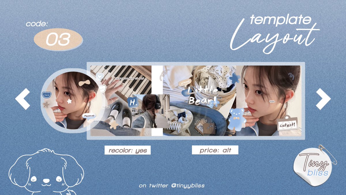 taokki's tweet photo. help RT? thankyou

Holaa! Mesha ada template layout seperti dibawah. Yang bisa ditake hari ini di: 

⏰: 22.00 

Price tertera di alt. 
DM pake code-nya ajaa

#zonauang #zonaba https://t.co/hAFjAZiTMn