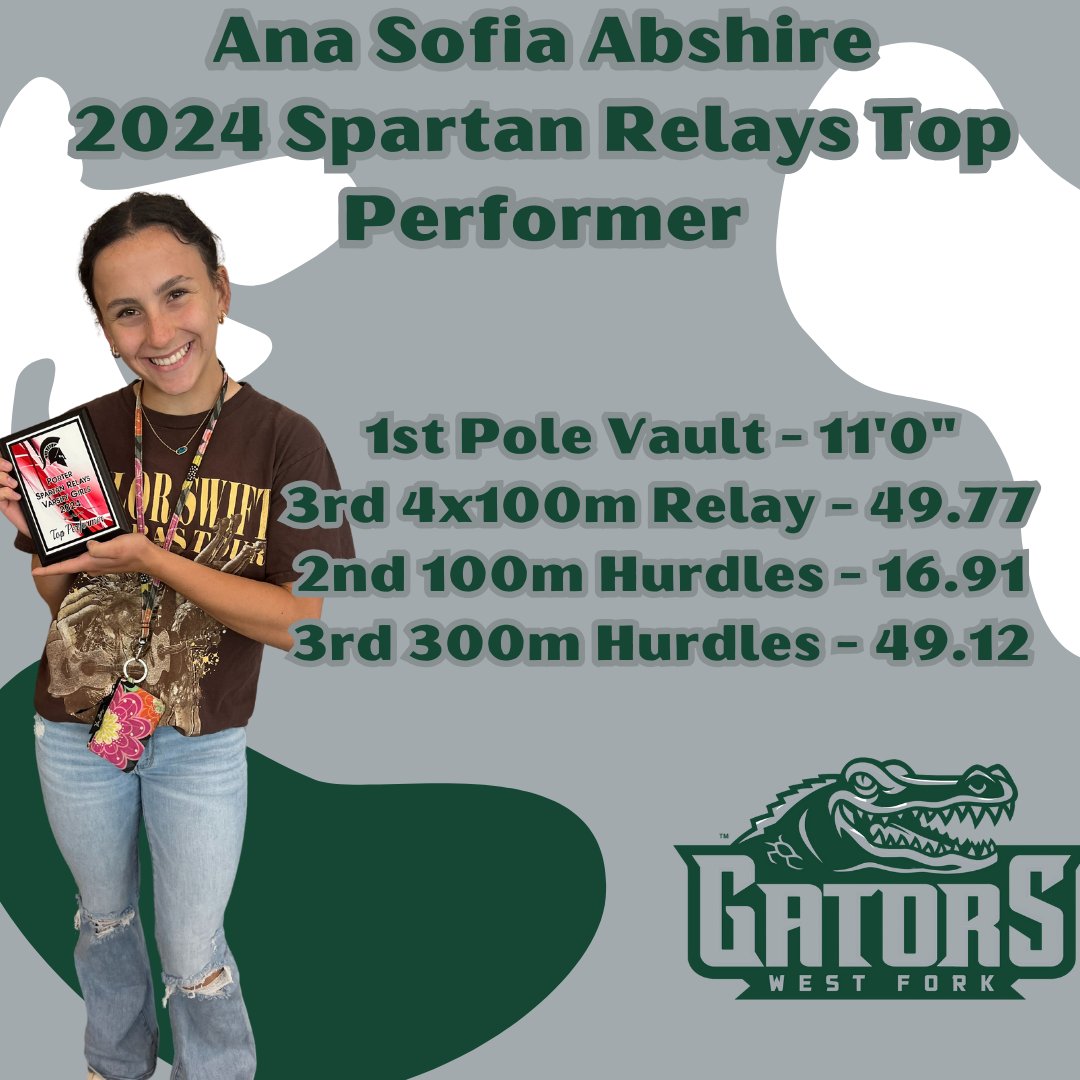RunWFHS's tweet image. Congratulations to sophomore Ana Sofia Abshire on her top performance award last week! Ana Sofia continues to inspire us all with her dedication and talents. Keep being great, Ana!!! #WINfromwithin #rungatorsrun