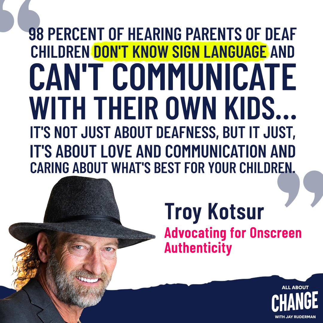 Despite being a police chief with four kids, Oscar winner @TroyKotsur's dad learned ASL and cherished time with him. Troy is grateful for his dad’s support, especially given this shocking statistic. link.chtbl.com/aac?sid=twpost… Photo Credit: Matt Stasi