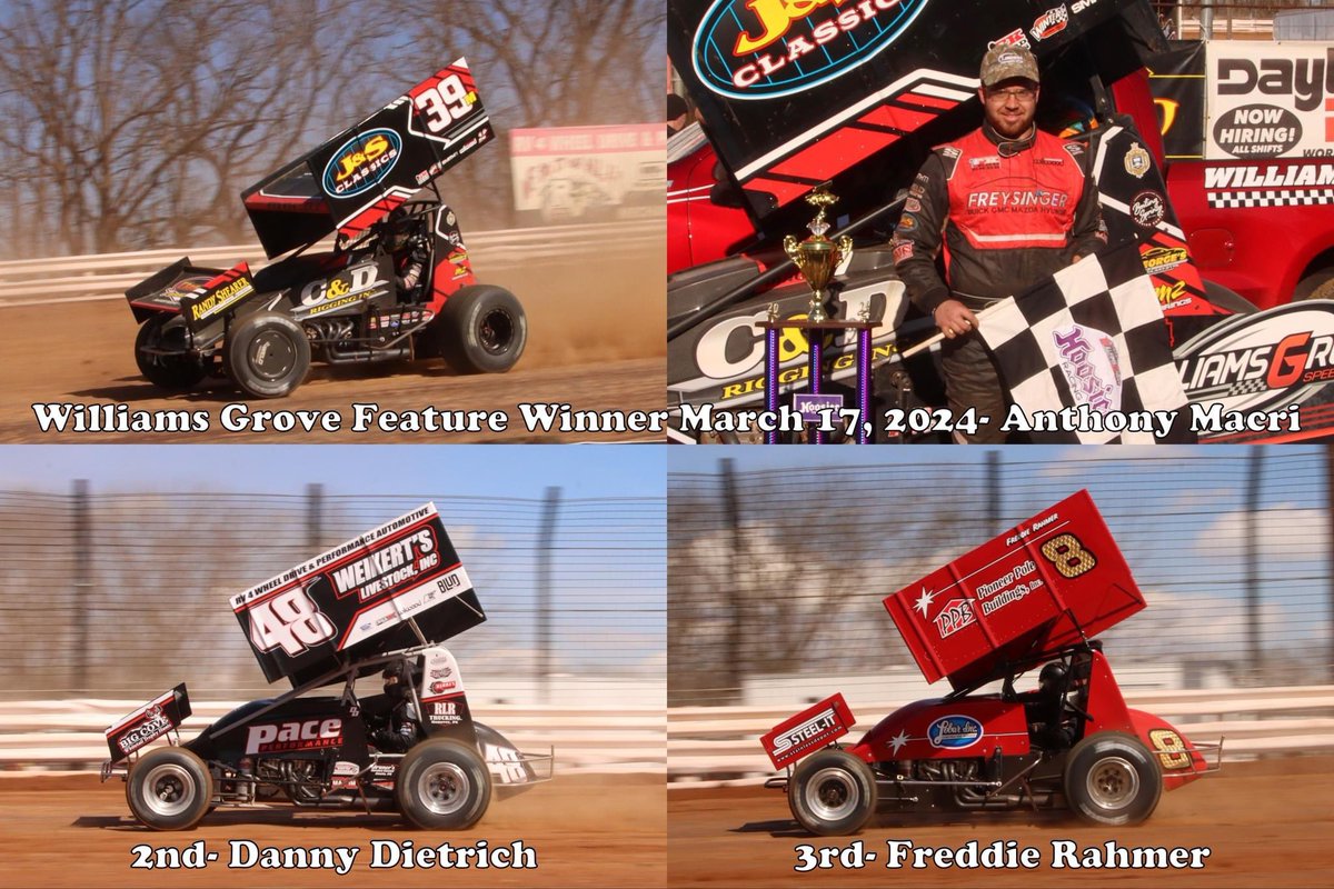 WilliamsGrove's tweet image. Anthony Macri Finally Snags Williams Grove Sprint Opener

Wilbur takes wingless sportsman

𝗥𝗲𝘀𝘂𝗹𝘁𝘀 ➡️: williamsgrove.com/raceresults_ar…