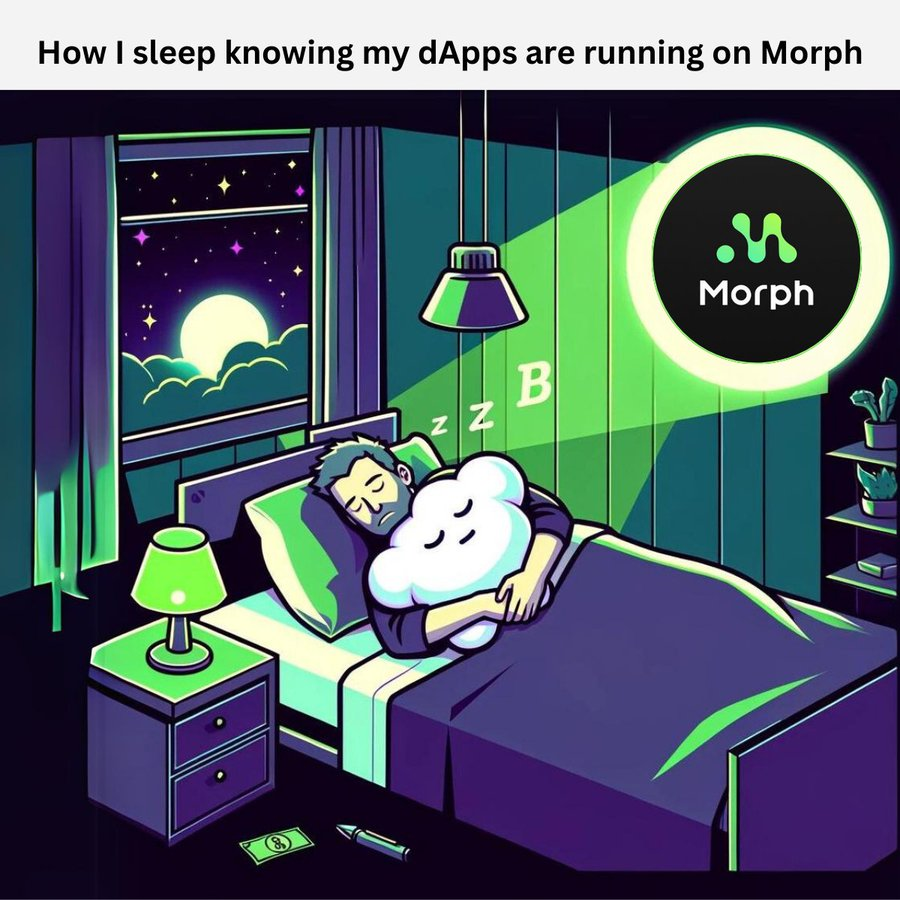 MorphNetwork's tweet photo. 🎉 Join the fun with Morph's weekly meme event! 🚀 Show off your creativity and humor by participating in Morph's meme challenge every week.

🌟 Shoutout to the brilliant minds behind our top memes this week.  #MorphMemeChallenge #MorphMeme https://t.co/Z5ZTNp4Mqk