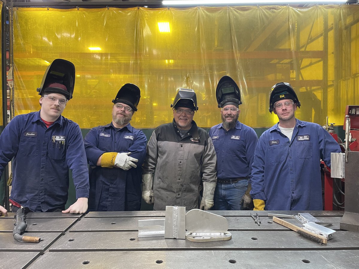 Congratulations to B-K Tool & Design's four team members who recently went through several days of training with us & @NorthwestState. Thank you for partnering with us to upskill your team! 📷 B-K Tool & Design Inc.