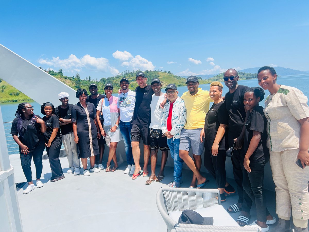 RTTA (@rttarwanda) on Twitter photo Day 4 of our journey with #RTTA took luxury to the next level on the <a href="/KivuQueen/">Mantis Kivu Queen Uburanga</a> 🚤 
Spending a night aboard, we were mesmerized by the tranquil beauty of Lake Kivu. This experience combines elegance with the serene splendor of Rwandan waters.
#KivuQueen #VisitRwanda  🌟🌊 Day 4 of our journey with #RTTA took luxury to the next level on the <a href="/KivuQueen/">Mantis Kivu Queen Uburanga</a> 🚤 
Spending a night aboard, we were mesmerized by the tranquil beauty of Lake Kivu. This experience combines elegance with the serene splendor of Rwandan waters.
#KivuQueen #VisitRwanda  🌟🌊