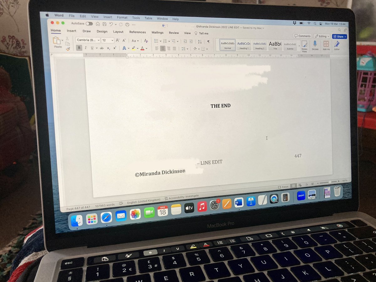 wurdsmyth's tweet image. IT'S DONE! 

Line Edit completed on #Book14 - my enemies to star-crossed lovers love story set in gorgeous Stratford-upon-Avon. Title and UTTERLY LUSH cover revealed soon. Publishes 1st Aug with @HQstories 🎭✨💕

And now tea. And perchance a snooze or three... 😴

#ComingSoon