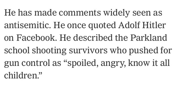 Mark Robinson, GOP nominee for NC governor, is a Holocaust denier who says Jews are among the 'Four Horsemen of the Apocalypse” (with Muslims, China and the CIA). Yet the New York Times won’t call him antisemitic. Instead, his comments are 'widely seen' as antisemitic. Cowardly.