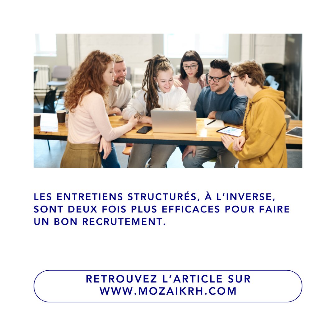 [🚀ARTICLE]
📣 Les entretiens structurés : inclusifs et efficaces
📢 Un article à ne pas rater ! preprod.mozaikrh.com/les-entretiens…
🔥 Et vous, qu'en pensez-vous ?

#inclusion #diversité #discrimination #mozaikrh #emploi #embauche #article #recrutement #avis