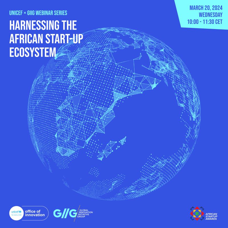AfricanGSAwards's tweet image. Join us in the first UNICEF x GIIG webinar series as we delve into the impactful world of innovation in Africa! Do you have an innovation that can positively impact the lives of children, women and their communities?
Register now! brnw.ch/21wHYwC