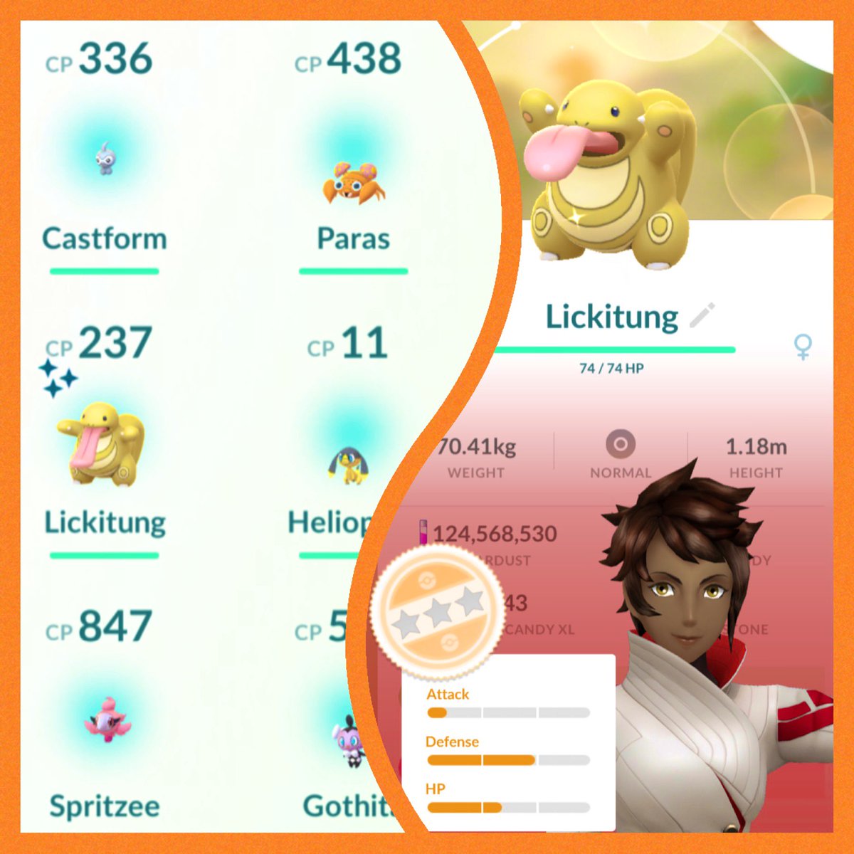 KamikeoPoGo's tweet photo. ✨#ShinyCOTTONEE✨
✨#ShinyLICKITUNG✨
✨🍀 Did a #PokemonStorage clear TWICE. … NICE SURPRISES! 🍀✨ 🤩
... 👊🏾🐻 GRIND!
#COTTONEE #LICKITUNG #ShinyPokemon
#ShinyGameIsStrong #OnlyMatterOfTime #ShinyHunter #PokemonGo #PokemonGoApp https://t.co/PxzAXB1cpV