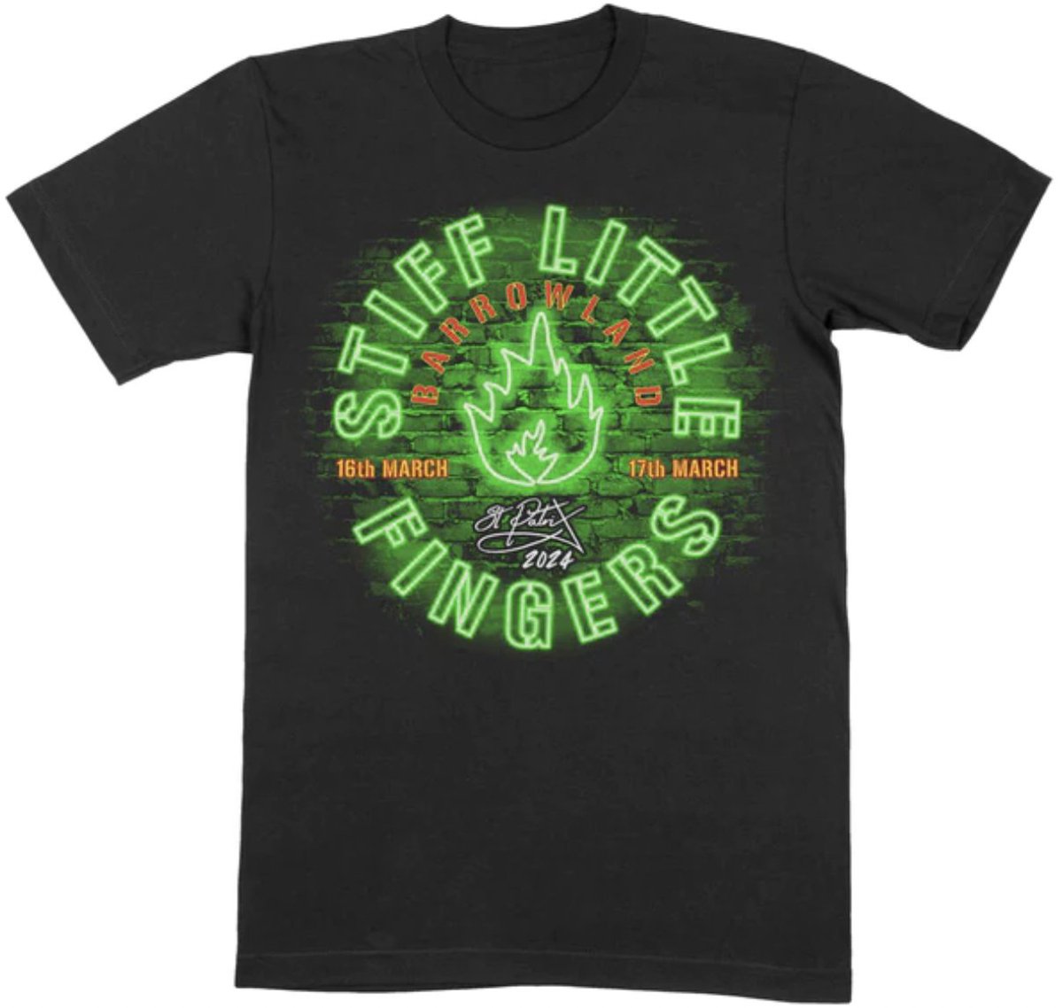 You asked for it! We're doing a quick reprint of our Barras weekend tee. Order by end of day today if you want one! It GLOWS in the dark! stiff-little-fingers-uk.myshopify.com/collections/cu… stiff-little-fingers-uk.myshopify.com