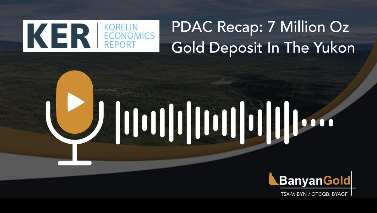 🎙️INTERVIEW | CEO @Christie2Tara joins the Korelin Economic Report to recap #PDAC @BMOmetalsmining & @RedCloudSec conferences we participated in - representing $BYN.V & our 7 M oz gold resource at #AurMac l #Yukon #Gold #YukonGold #GoldRush LISTEN HERE 📷kereport.com/2024/03/15/ban…