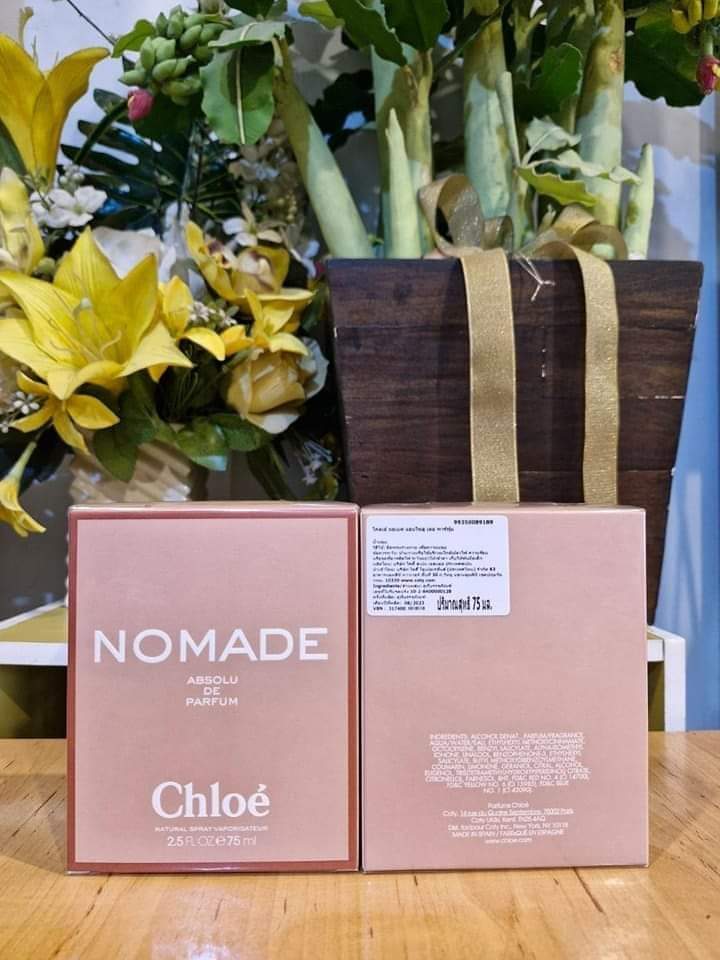 🔻CHLOE NOMADE ABSOLU DE PARFUM 75ML ซีล สคบ.ไทย 2,940.- มี 2 ขวด สินค้าหายากก (เคาน์เตอร์ 6,810.-฿) จัดส่งฟรี ราคาปรับขึ้นลง ตามต้นทุน