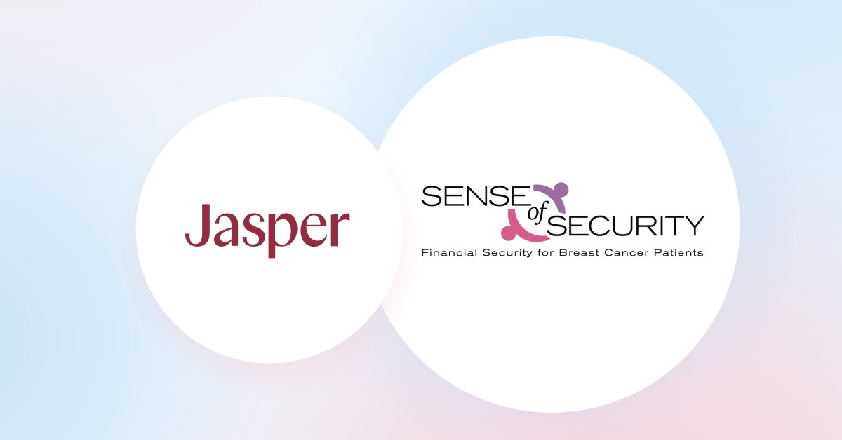 Introducing Jasper Health's newest Nonprofit Partner: Sense of Security - providing direct financial assistance to breast cancer patients in Colorado to assist with non-medical expenses like housing, transportation, utilities, and groceries: hubs.la/Q02pNgZK0