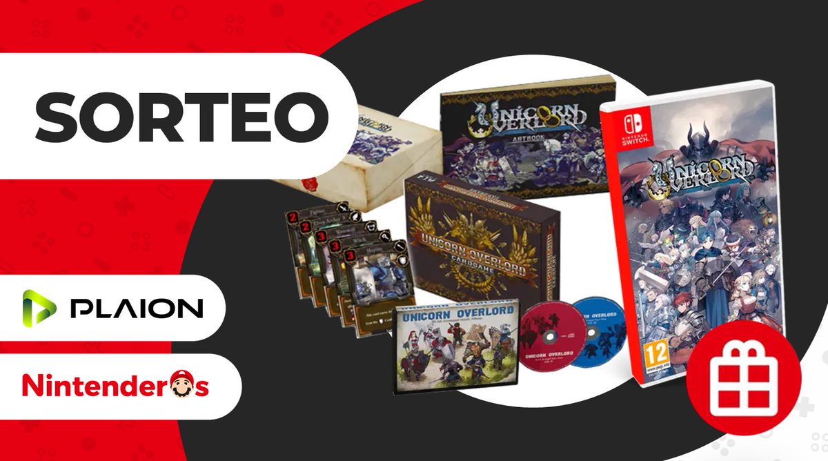 Nintenderos's tweet image. ¡Sorteamos una edición de coleccionista de Unicorn Overlord para Nintendo Switch!

1⃣ Sigue a @PLAION_ES y @Nintenderos 
2⃣ RT aquí 

¡Suerte! - nintenderos.com/2024/03/sortea… #UnicornOverlord #Vanillaware