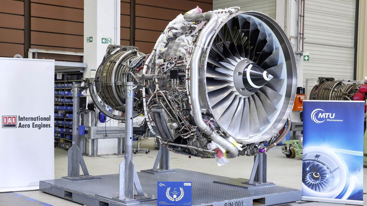 News: IAE International Aero Engines AG (IAE) successfully tests the V2500 engine with 100% SAF at MTU Maintenance Hannover, Germany. More: prattwhitney.co/4ahr7hD #SustainableAviation