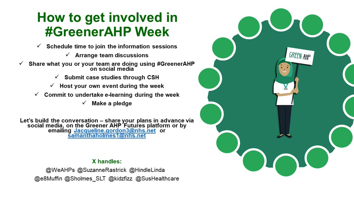 As the third largest clinical workforce in the NHS, AHPs play an important role in delivering a zero net NHS. Sustainability will remain a priority for AHPs.
@LSC_ICB_AHPswould like to draw your attention to the #GreenerAHP Week 22nd – 26th April 2024 england.nhs.uk/ahp/greener-ah…
