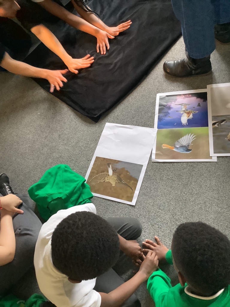 On Friday, we had a sparkle in our eye because we were excited to be a part of a local project called the Wingspan Project with @haringeycouncil. Stay tuned to find out more about this photography project and how they are using our hands to make local birds. @HolyTrinityN17