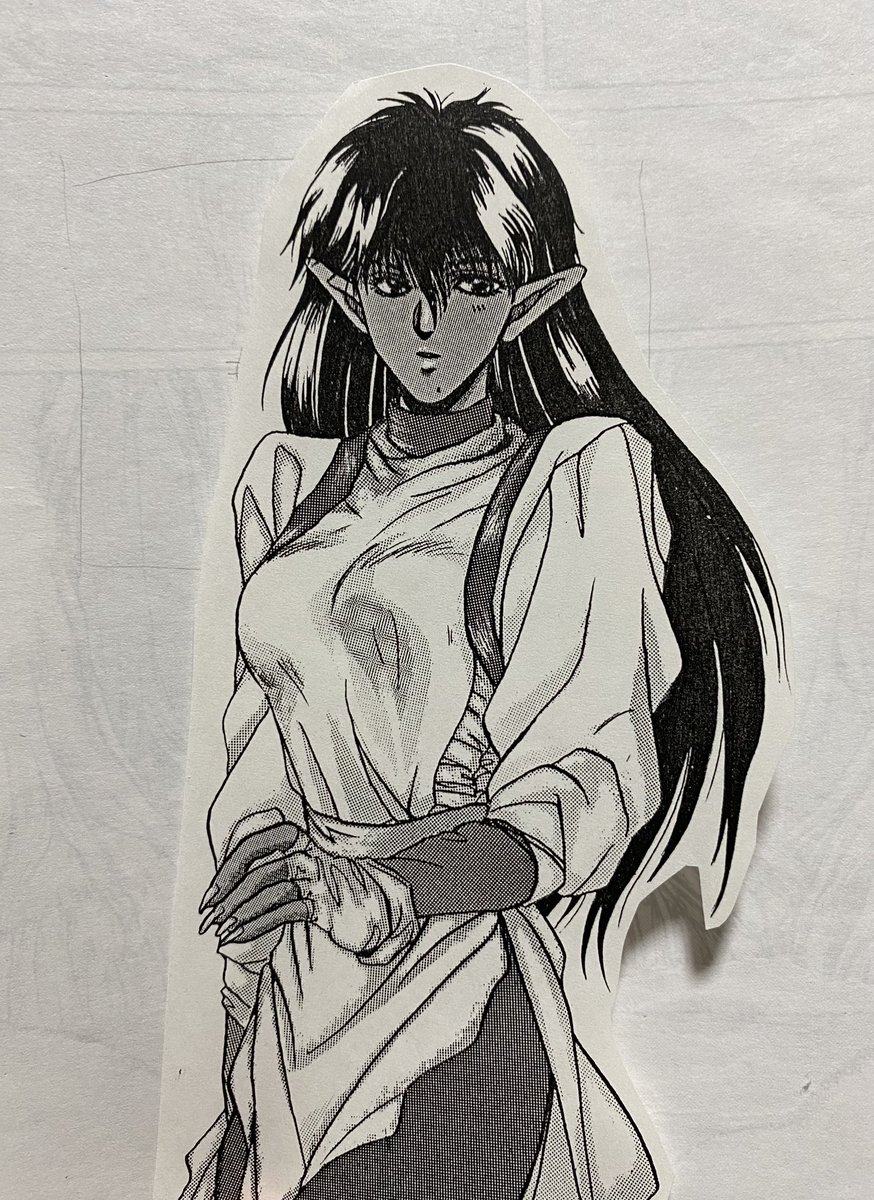 何十年前の、萩原一至先生の影響受けてた頃の、二次とか一次の絵。半分くらいはコピーしか残ってない。 