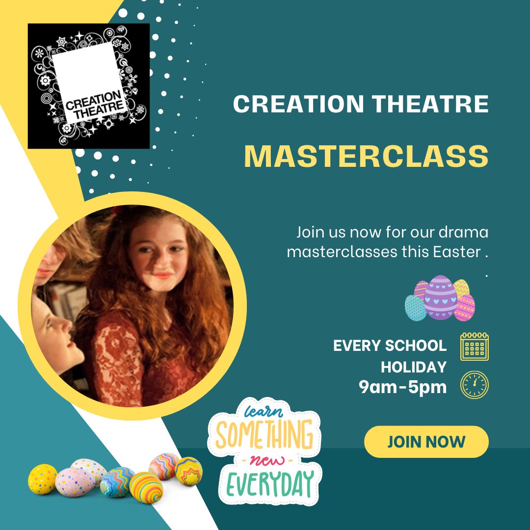 CT_Education's tweet image. Every holiday, we run a selection of drama masterclasses for children in Oxford. Explore your theatrical side and have fun making friends! Find out more about what&apos;s on offer this Easter 🐥 smpl.is/8tat1 #masterclass #Easterworkshop #holidayworkshop 📸 Geraint Lewis