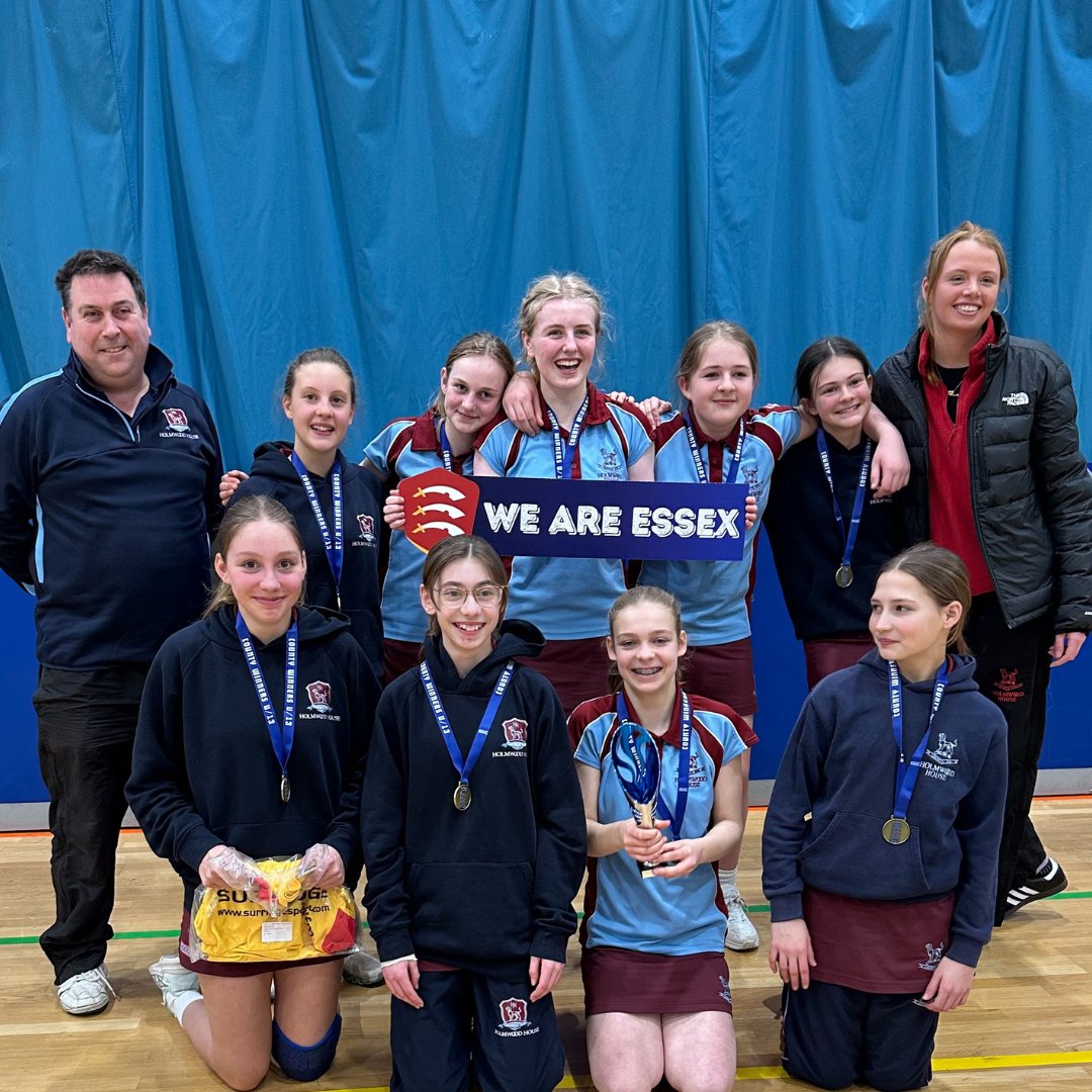 HolmwoodHouse's tweet image. Huge congratulations to our U13 Girls&apos; Cricket team who have just been crowned Essex Indoor Cricket champions.
#holmwood #colchester #sparkingcuriosity #girlscricket #indoorcricket #essexcricket