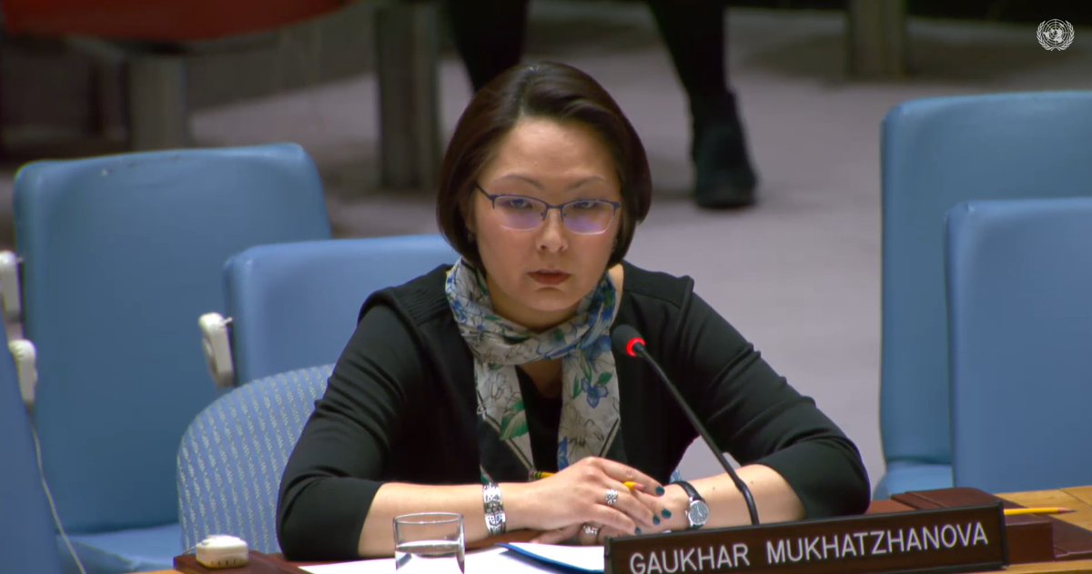 'No increase in nuclear arsenals, no new weapon designs, no new deployments, no tests, and no threats to use nuclear weapons,' VCDNP's @GaukharM calls on the nuclear-weapons States in her address to the UN Security Council 🇺🇳 🔴 Watch LIVE ➡️ webtv.un.org/en/asset/k19/k…