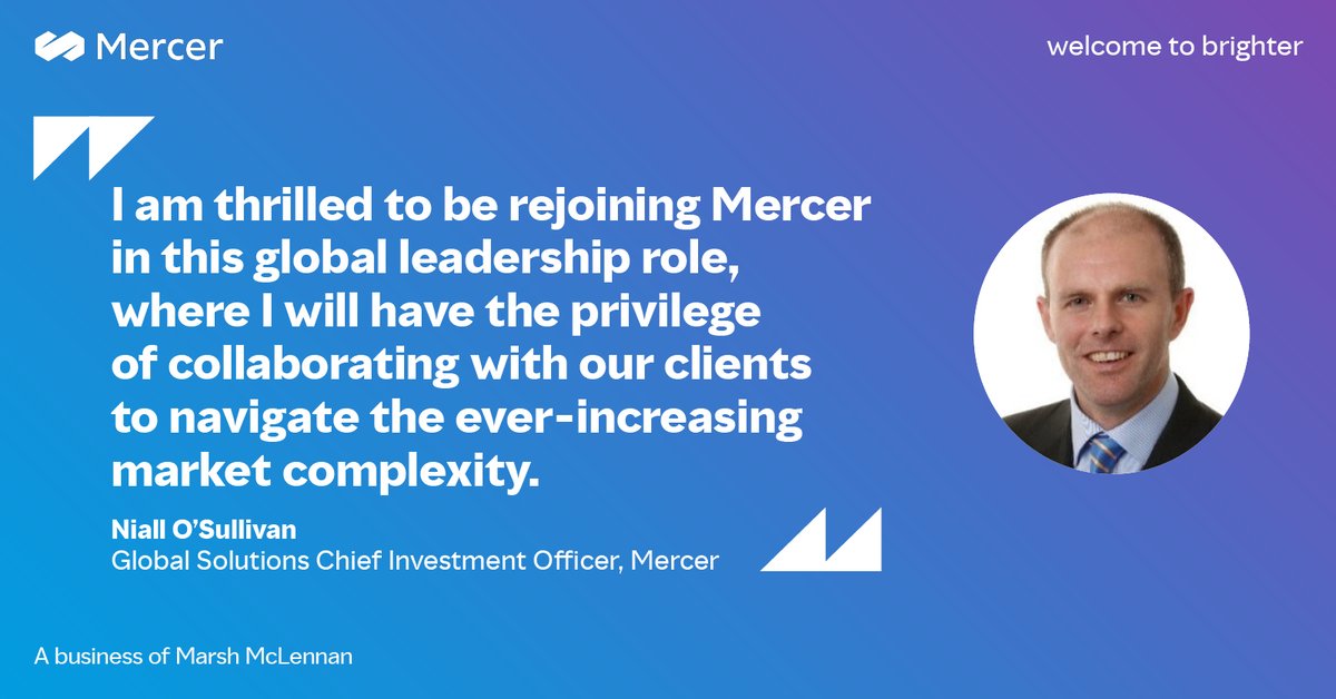RELEASE: We are excited to announce the appointment of Niall O'Sullivan as Global Solutions Chief Investment Officer. Join us in congratulating Niall on his new #leadership role. #FutureofWork #Investment bit.ly/43qVOP5