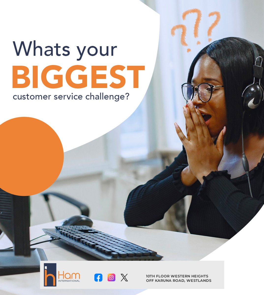 HamTraining's tweet image. What’s your biggest customer service challenge? Share your thoughts in the comments below!
#haminternational #humanresourcedevelopment #consulting #customerservicetraining #training #humanresourcemanagement #corporate #WorkplaceSuccess