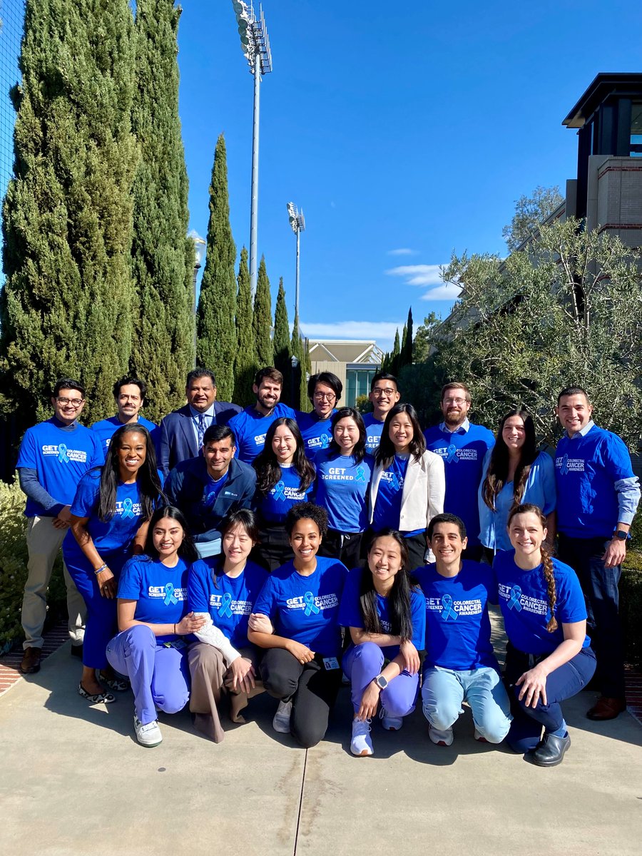 💙#UCLAGI fellows are here, there & everywhere during #ColorectalCancerAwarenessMonth providing education on #CRC screening and prevention!

They do it all & we couldn't more be proud!🙌Community events 🙌Media interviews 🙌Social media 🙌Physician education 🙌#DressinBlueDay