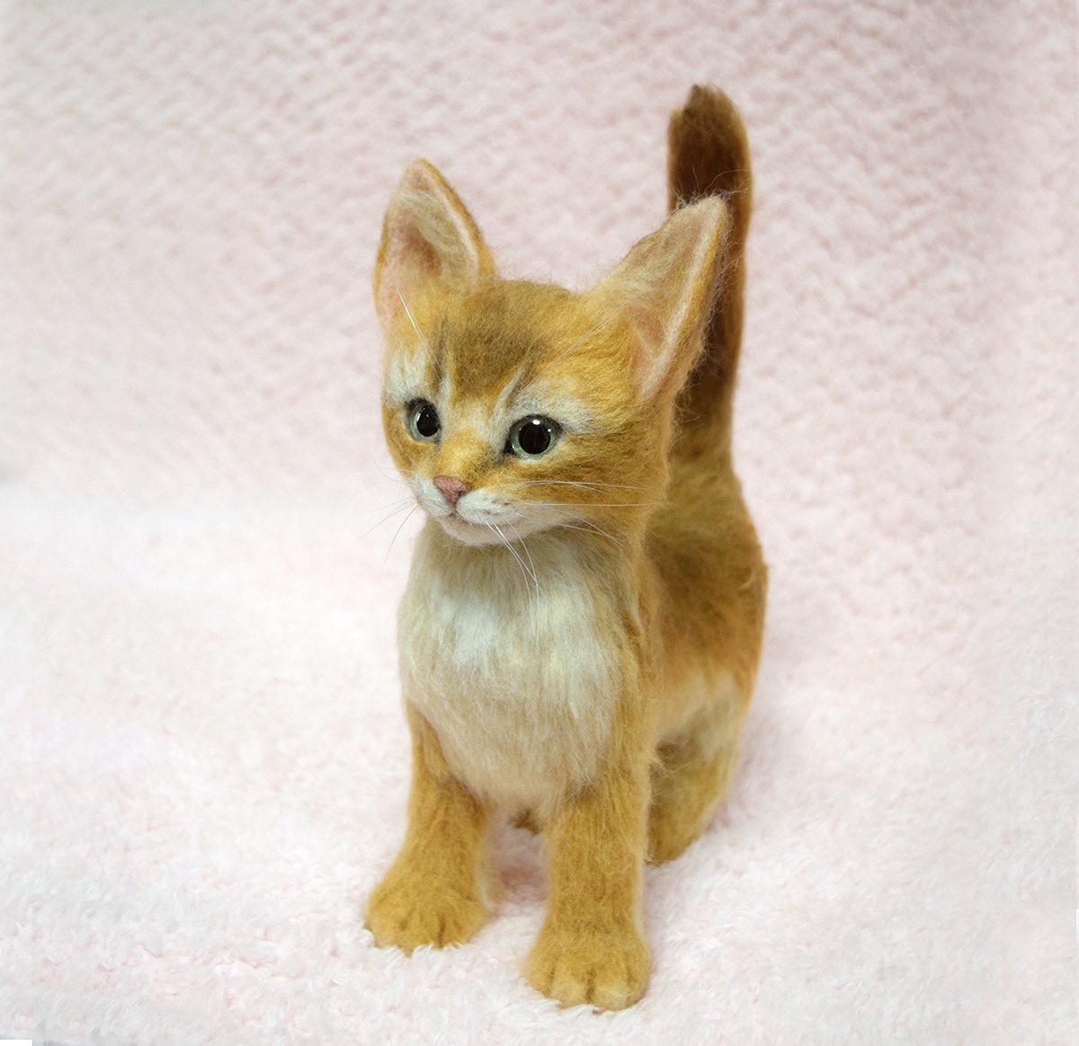 studio_coup's tweet photo. アビシニアンの子猫を
作らせていただきました🐱
#羊毛フェルト #ニードルフェルト #handcraft #アビシニアン #felt #feltingneedle #felting #子猫 #ねこ #animalart #meoued #dailykitten #catstagram #cat #catlovers #catractive #catscatscats #Abyssinian
#羊毛猫 #minne https://t.co/DrKMqgA5jX