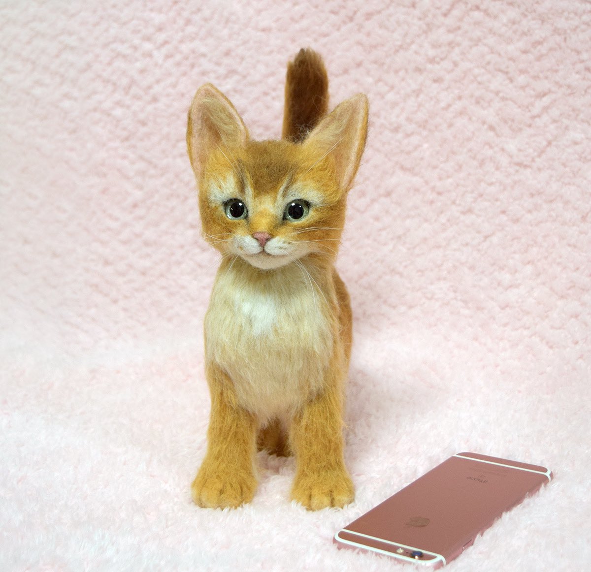 studio_coup's tweet photo. アビシニアンの子猫を
作らせていただきました🐱
#羊毛フェルト #ニードルフェルト #handcraft #アビシニアン #felt #feltingneedle #felting #子猫 #ねこ #animalart #meoued #dailykitten #catstagram #cat #catlovers #catractive #catscatscats #Abyssinian
#羊毛猫 #minne https://t.co/DrKMqgA5jX