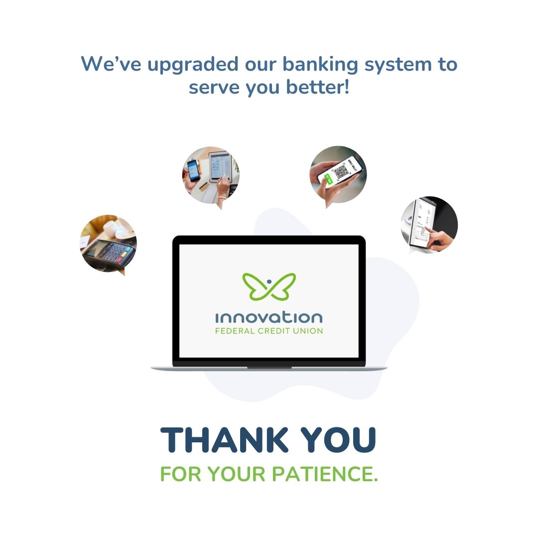 Our banking system update is complete, and we couldn't be more grateful for your understanding throughout this process! We are stepping into the future of banking, ready to serve our members better than ever. Thank you! 

#CustomerExperience #CreditUnion #ResponsibleBanking