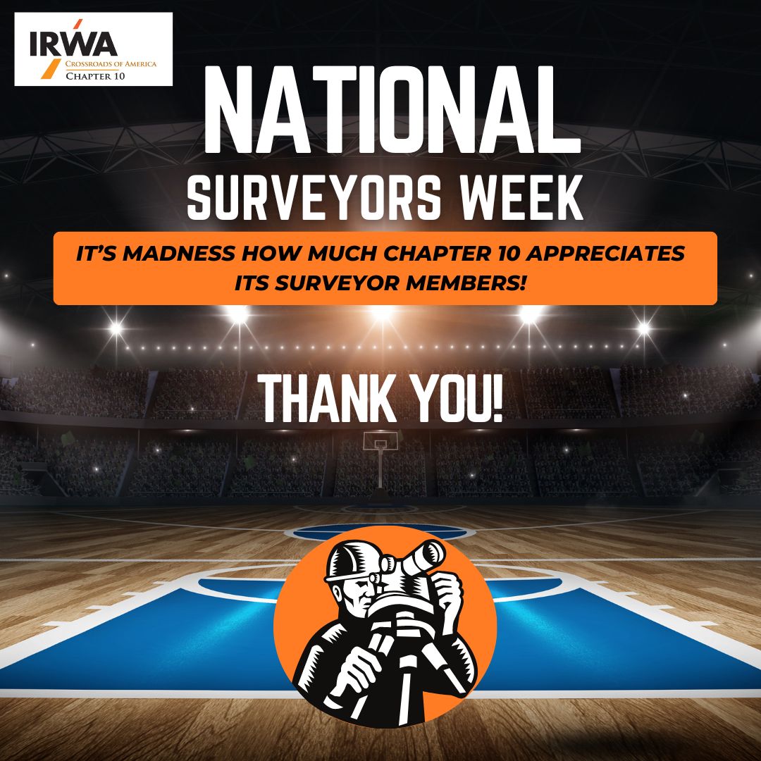 IRWAChapter10's tweet photo. Thank you Chapter 10 surveyor members! https://t.co/Hn6jfApd4w