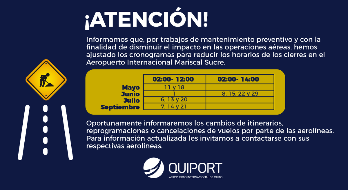 Aeropuerto Internacional de Quito tweet media