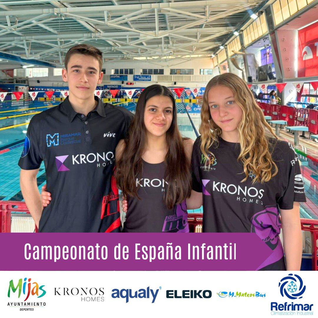 MijasCn's tweet photo. 👏 ¡Grandes momentos en el Campeonato de España Infantil celebrado en Terrassa! Felicitaciones a nuestros nadadores por sus buenas actuaciones y resultados, lo han dado todo e incluso algunos han superado sus propias marcas personales. ¡Sigamos nadando hacia el éxito! 🏊‍♂️🌟 https://t.co/qjfG1h1CIY