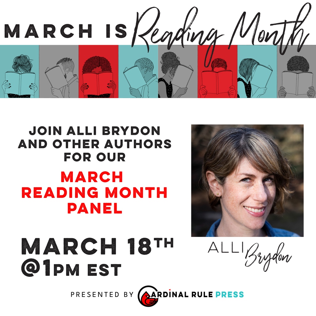 Let's celebrate Reading Month! 🎉 Join our amazing author's panel today at 1pm EST. Make sure to sign up! 👉 bit.ly/3Txi5ay