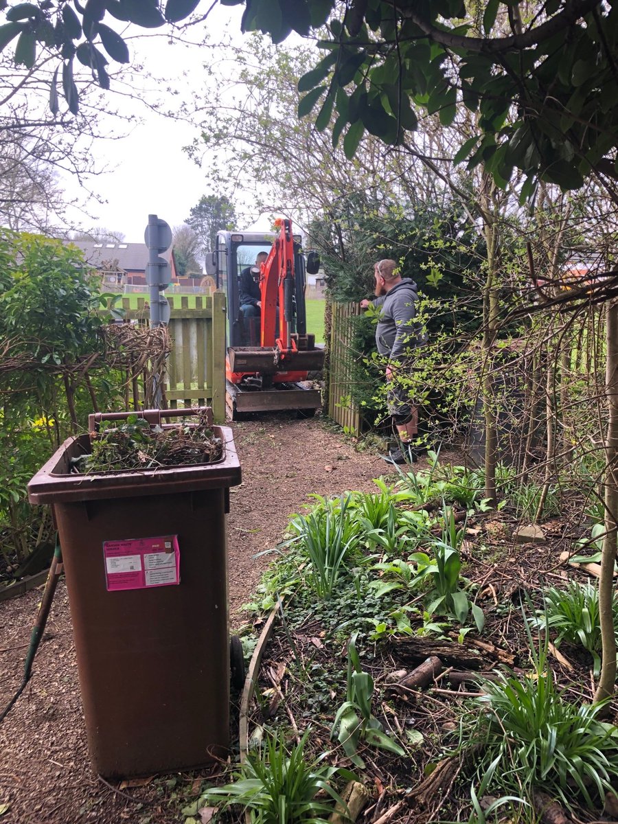 BurbageInfants's tweet photo. Stage 1 of our Forest School makeover is complete!  Many thanks to Mr Cross for letting us use his digger at the weekend and for helping with all the manual labour! https://t.co/j7D51KQ36e