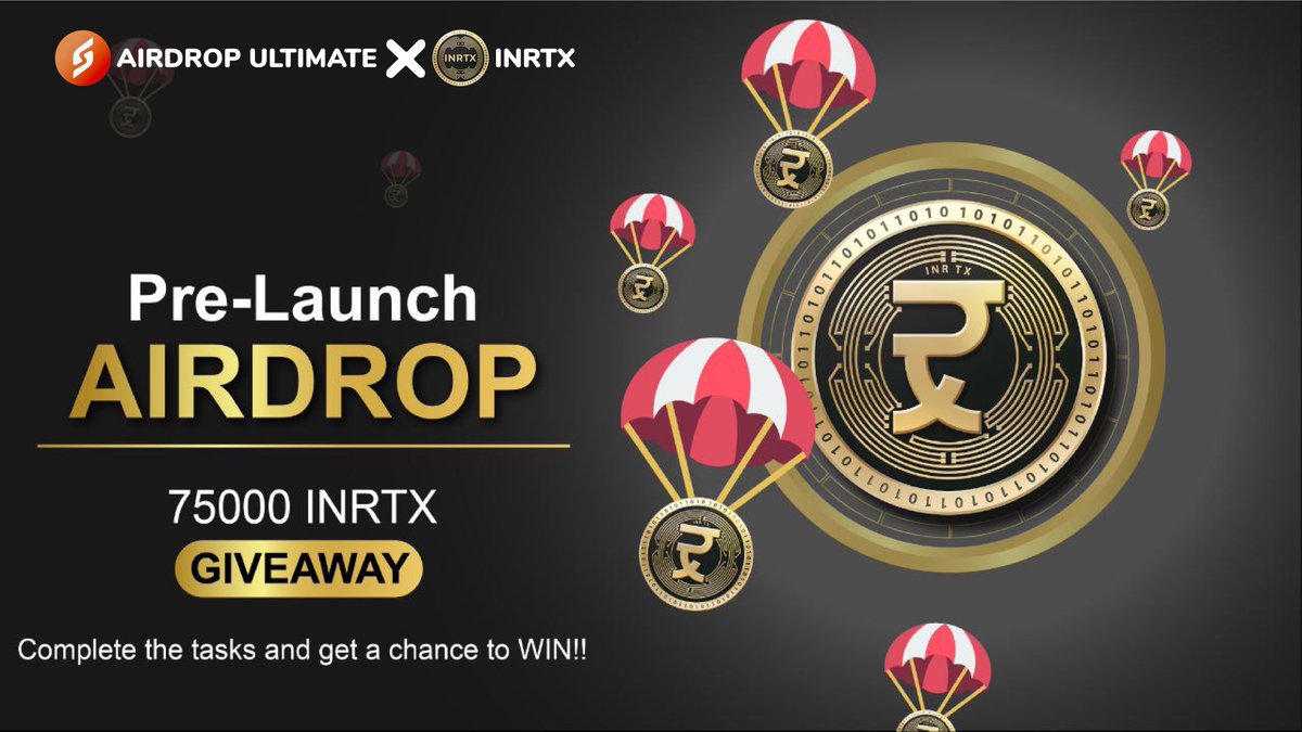 AirdropUltemate's tweet photo. 🥳 INRTX X Airdrop Ultimate #Airdrop

🏆 Prize Pool «» 75,000 $INRTX

✅ Follow @AirdropUltemate &amp; @inrtx_io 
✅ Like, RT &amp; Tag 3 Friends
✅ Complete #Gleam⤵️
https://t.co/gBjSm9l32M

⏳ Ends 19th April

#Airdrop #Giveaway #Crypto #LFG #INRTX #INR #Polygon #India https://t.co/6PoTKkwOEY
