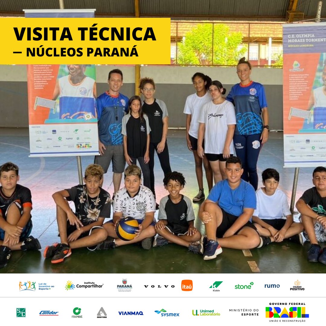 Compartilhar's tweet photo. Os núcleos Ponta Grossa, Maringá e Londrina, do projeto Vôlei em Rede — Núcleos Paraná, receberam entre os dias 11 e 13 de março a visita técnica da coordenadora de projetos e dos Núcleos do Interior do estado, Tatiana Ribas. 🏐

Veja mais: https://t.co/obalYxnoSa https://t.co/aGqPpNdau2