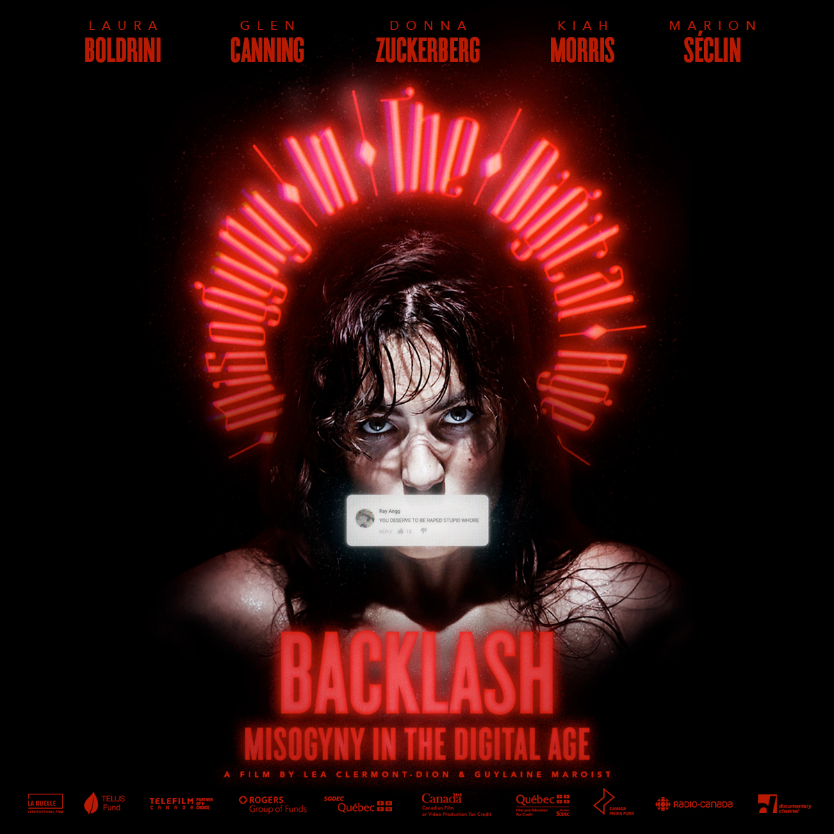 La haine en ligne touche 1 femme sur 5 au 🇨🇦 & en🇩🇪 - avec des effets néfastes sur nos démocraties ! En 21 mars, joignez-vous à nous pour une projection du film 'Backlash : Misogyny in the Digital Age' et une discussion avec Anna Wegscheider, @HateAid & A.M. Pilote, @Quebec_De